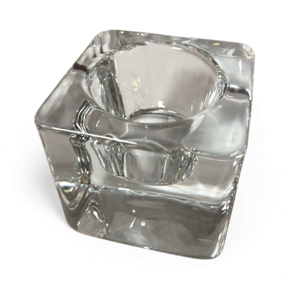 Orrefors Kostaboda Other - Orrefors Sweden Crystal Square Candleholder Votive